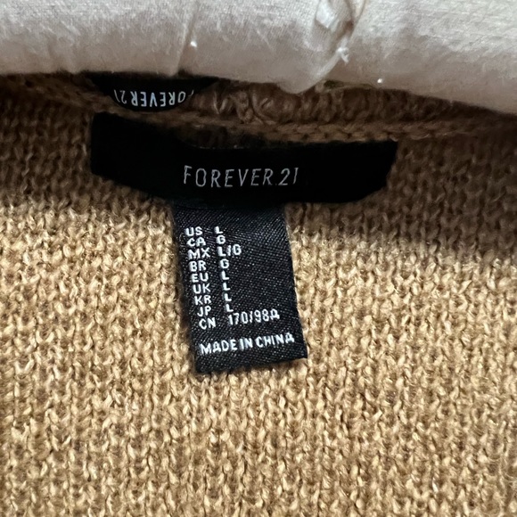 Camel hooded sweater coat - Picture 3 of 3